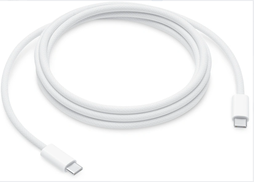 Datakabel usbC - C Apple MU2G3ZM/A 2m. 60W wit Braided Bulk