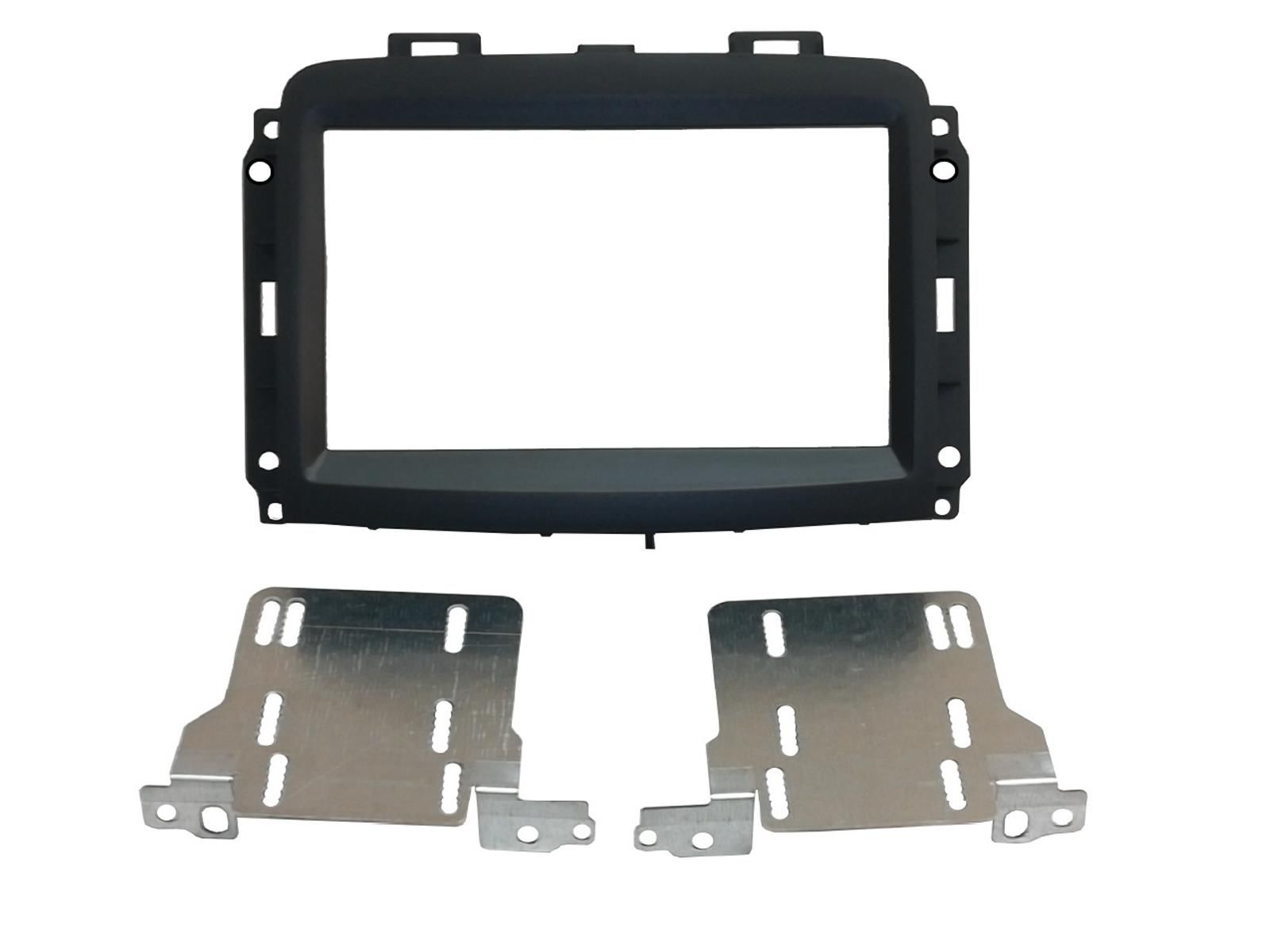 2-DIN frame Fiat 500L 12- zwart