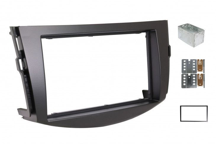 2-DIN frame Toyota RAV4 06-13 met metaal, zwart