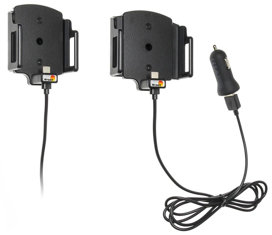 Brodit h/l USB-C verstelb. b.62-77/d12-16 mm USB zig.stecker